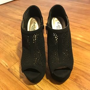 Charlotte Russe Black Booties